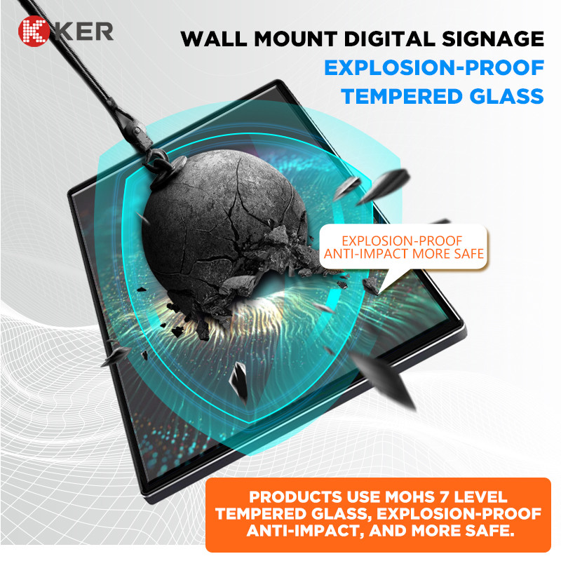 최신 회사 사례 탑재 디지털 신호 디지털 신호를 벽으로 둘러싸고, 16시 9분 비율 1920*1080 해상도 디스플레이 LCD 스크린을 드러냅니다